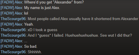 My pun was bad and I should feel bad. :'c