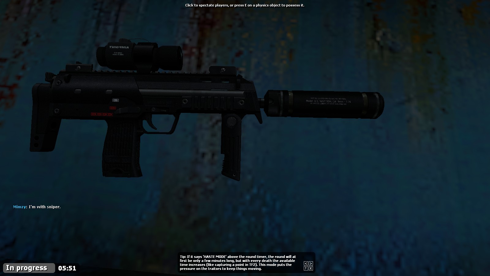 This is the H and K mp7, everyone is asking me what it looks like since it seems I'm the only person who can see it.